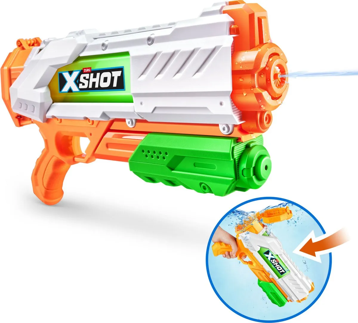 XSHOT Watergevecht Waterpistool 700ml - Meerkleurig - afbeelding 6 van 6