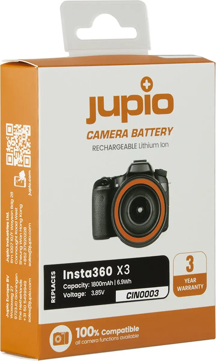Jupio Insta360 X3 CIN0003 Accu 1800mAh