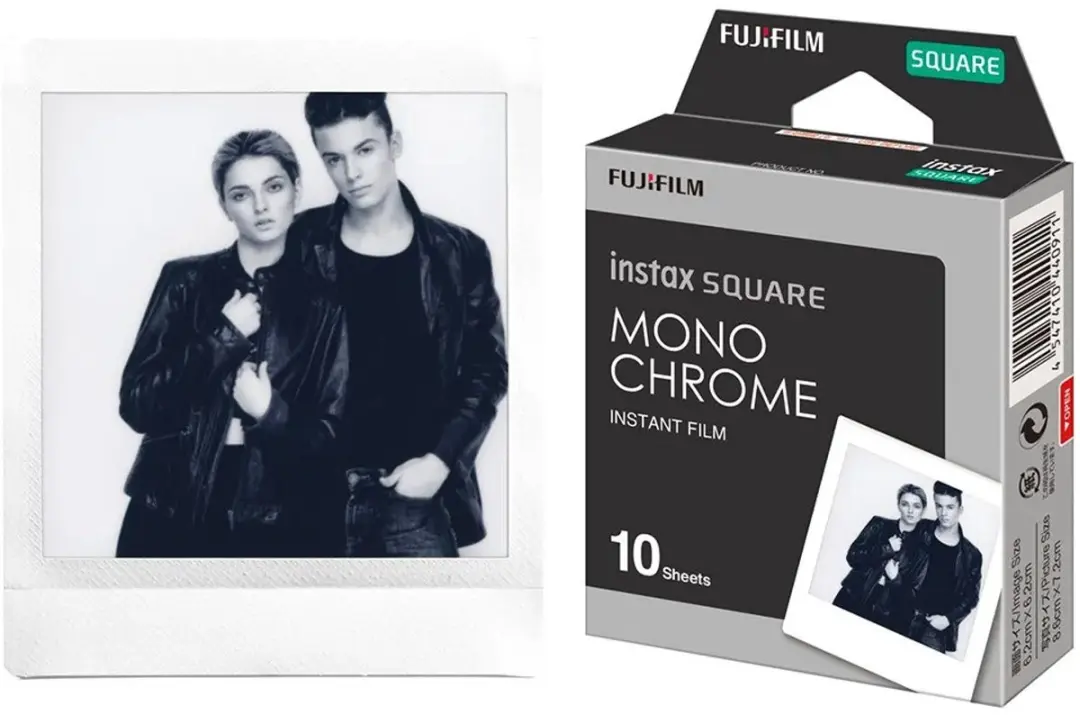 FUJIFILM instax Square Film Monochroom - 10 Stuks - Multi