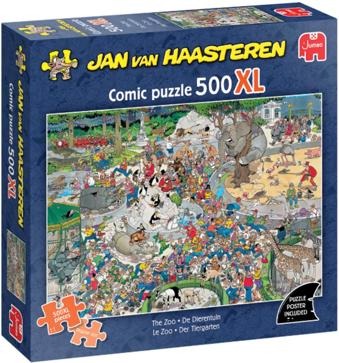 Jan van Haasteren De Dierentuin 500XL Legpuzzel - 500 Stuks - Meerkleurig
