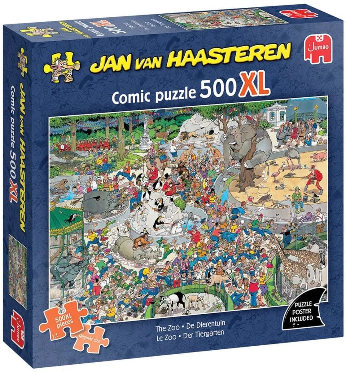 Jan van Haasteren De Dierentuin 500XL Legpuzzel - 500 Stuks - Meerkleurig