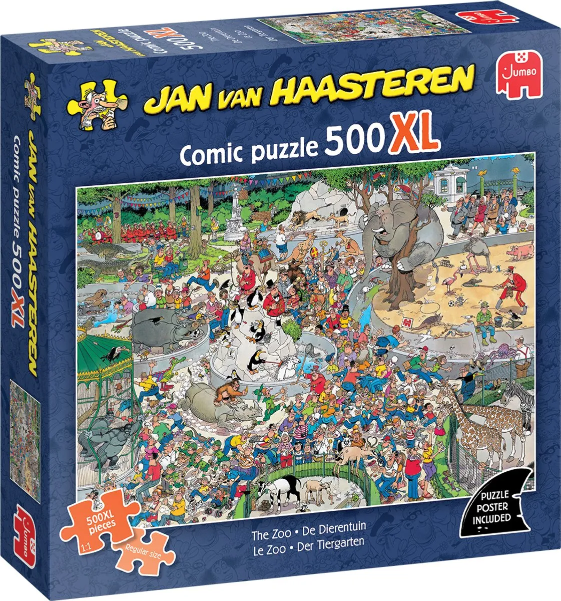 Jan van Haasteren De Dierentuin 500XL Legpuzzel - 500 Stuks - Meerkleurig