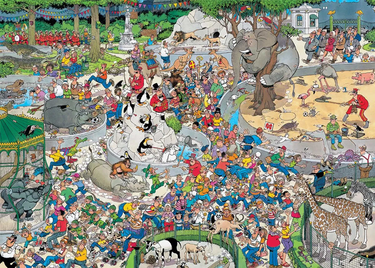 Jan van Haasteren De Dierentuin 500XL Legpuzzel - 500 Stuks - Meerkleurig