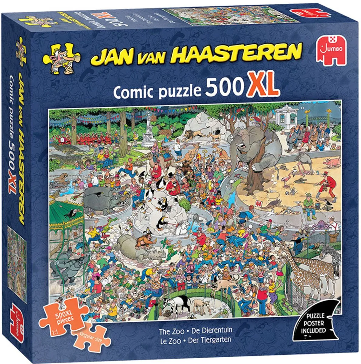 Jan van Haasteren De Dierentuin 500XL Legpuzzel - 500 Stuks - Meerkleurig