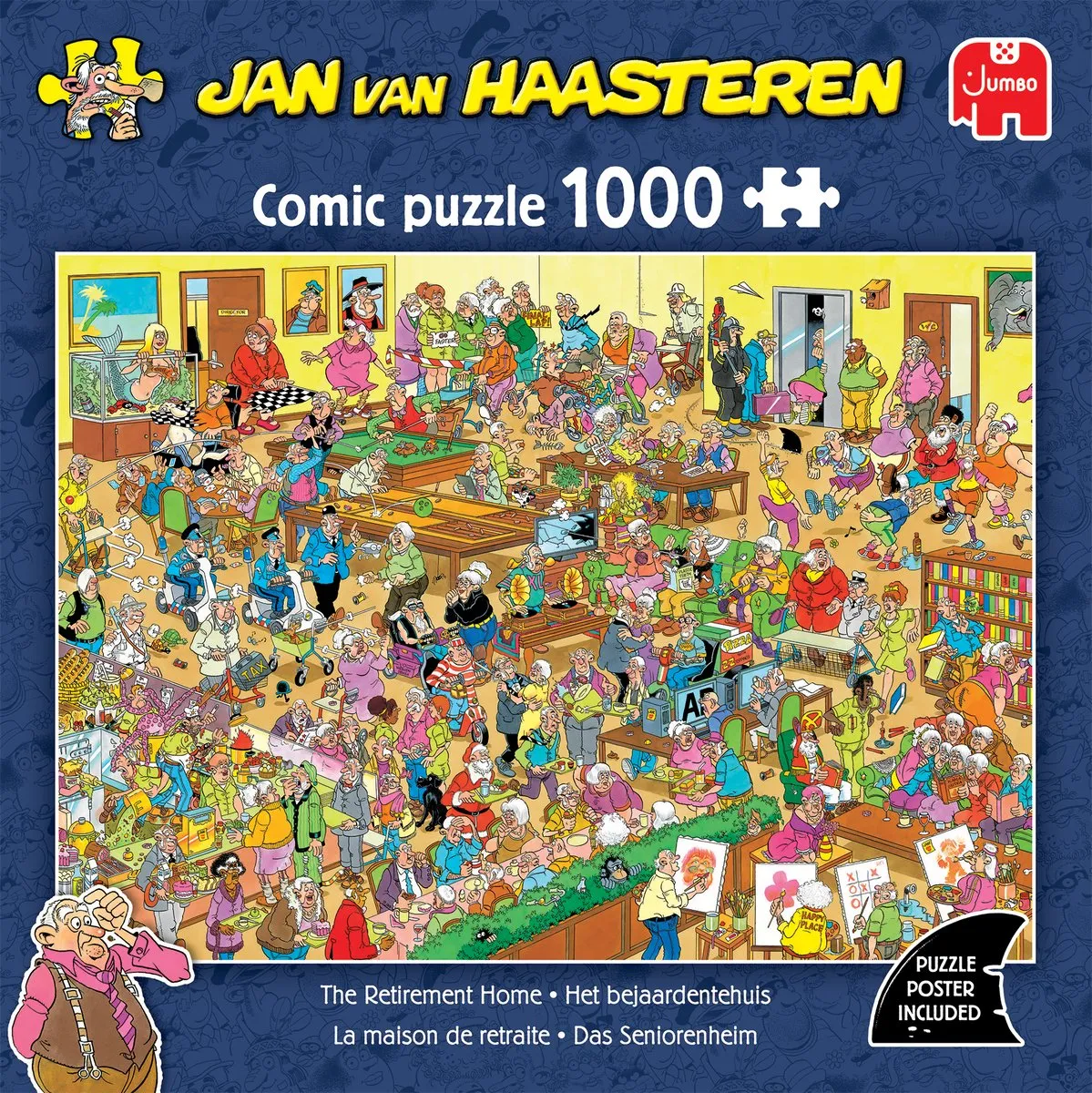 Jan van Haasteren Het Bejaardentehuis Legpuzzel 1000 Stuks - Meerkleurig
