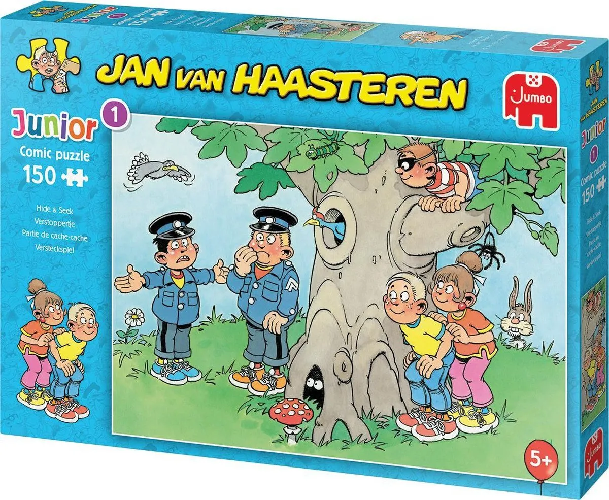 Jan van Haasteren Junior Verstoppertje Kinderpuzzel 150 Stuks - Meerkleurig