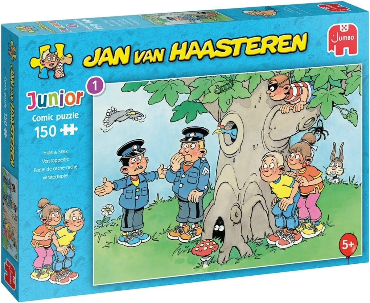 Jan van Haasteren Junior Verstoppertje Kinderpuzzel 150 Stuks
