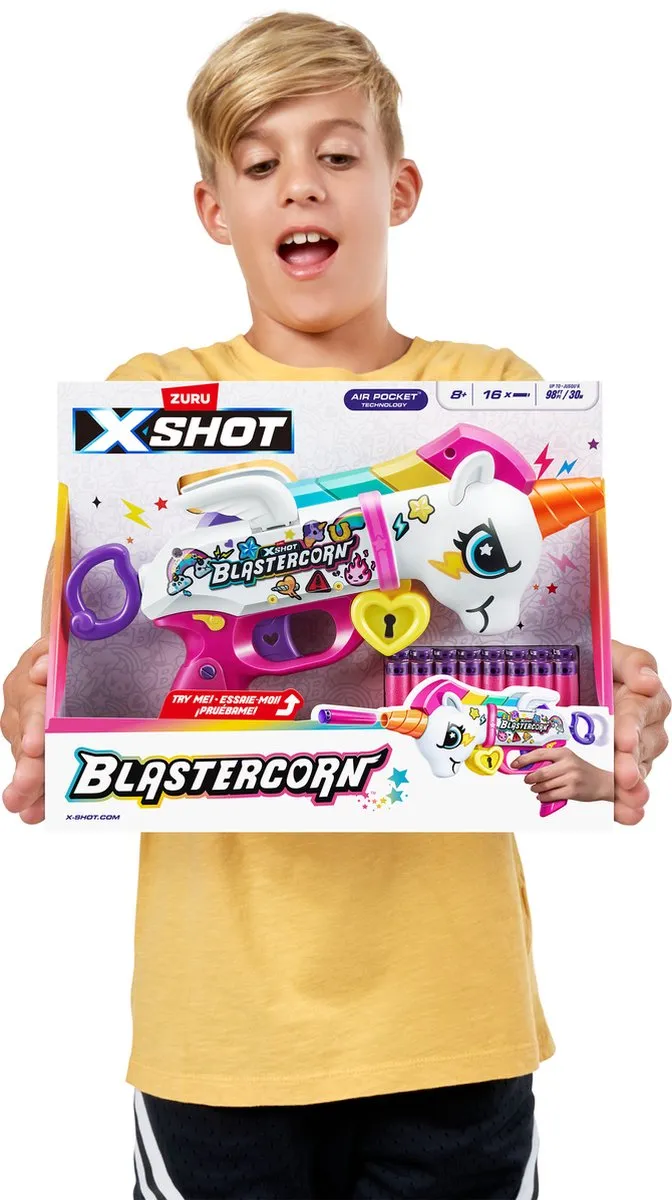 XSHOT Blastercorn ZURU Speelgoedblaster 36729 - Meerkleurig