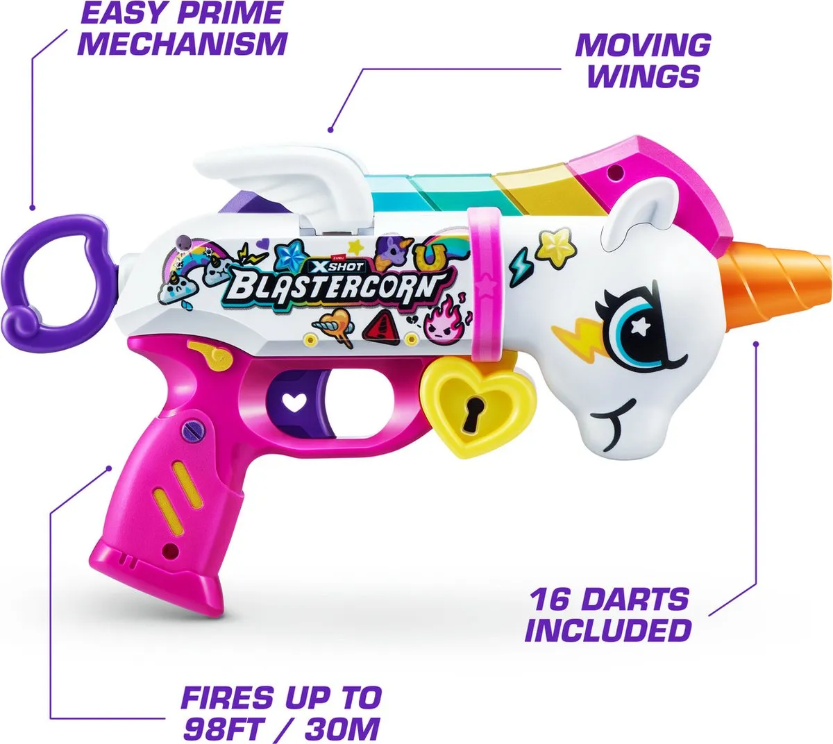 XSHOT Blastercorn ZURU Speelgoedblaster 36729 - Meerkleurig
