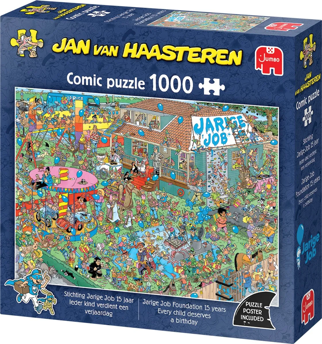 Jan van Haasteren Stichting Jarige Job 15 Jaar Puzzel - 1000 Stuks - Meerkleurig