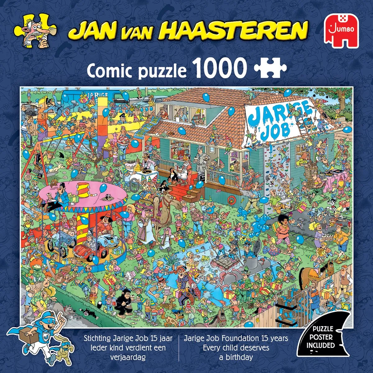 Jan van Haasteren Stichting Jarige Job 15 Jaar Puzzel - 1000 Stuks - Meerkleurig