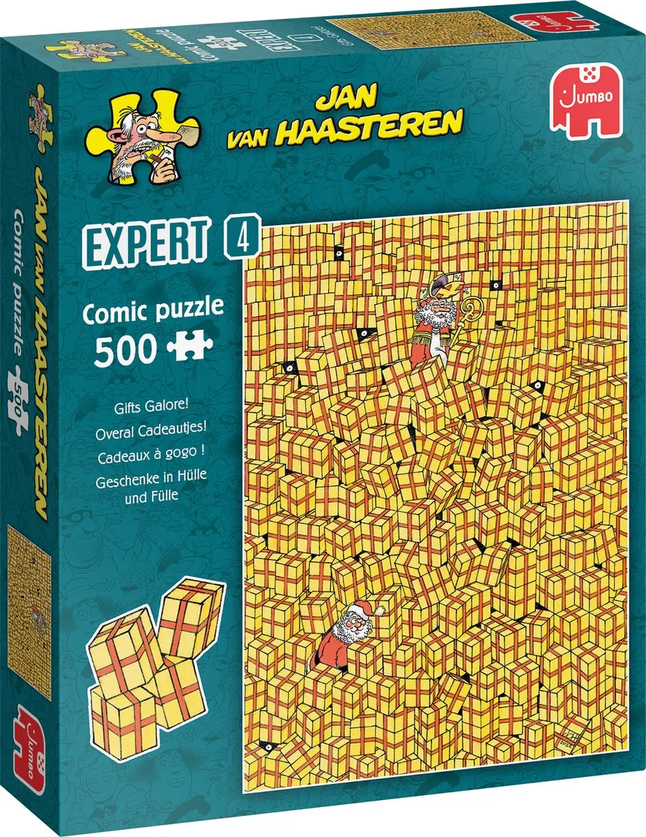 Jan van Haasteren Expert 4 Overal cadeautjes Legpuzzel 500 Stuks - Meerkleurig
