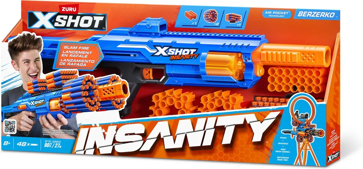 XSHOT Insanity Berzerko Speelgoedblaster 36610 - 48 Pijltjes - afbeelding 6 van 6