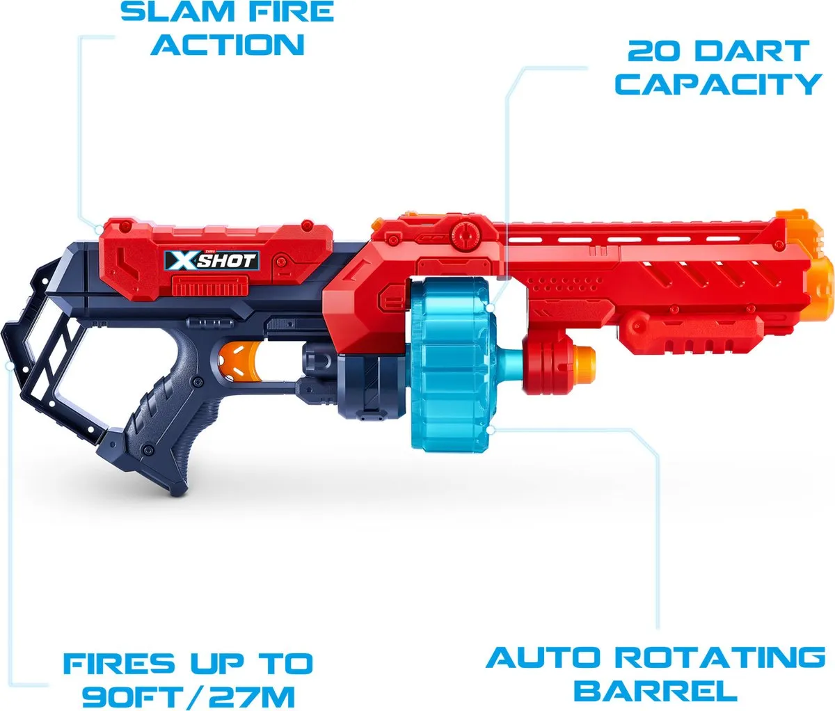 XSHOT Speelgoedblaster 36345 - Meerkleurig