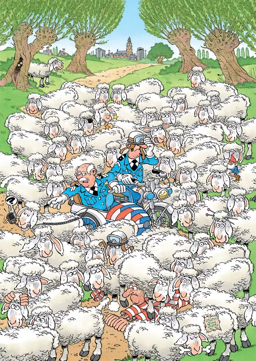 Jan van Haasteren Expert 7 Lam Gelegd Puzzel 500 Stuks