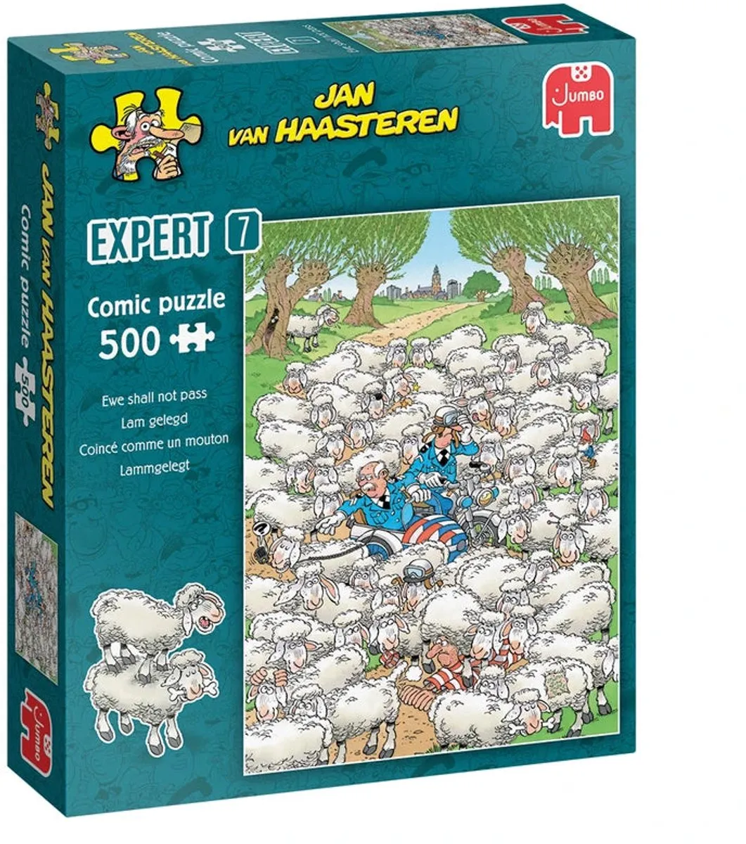Jan van Haasteren Expert 7 Lam Gelegd Puzzel 500 Stuks - afbeelding 6 van 6