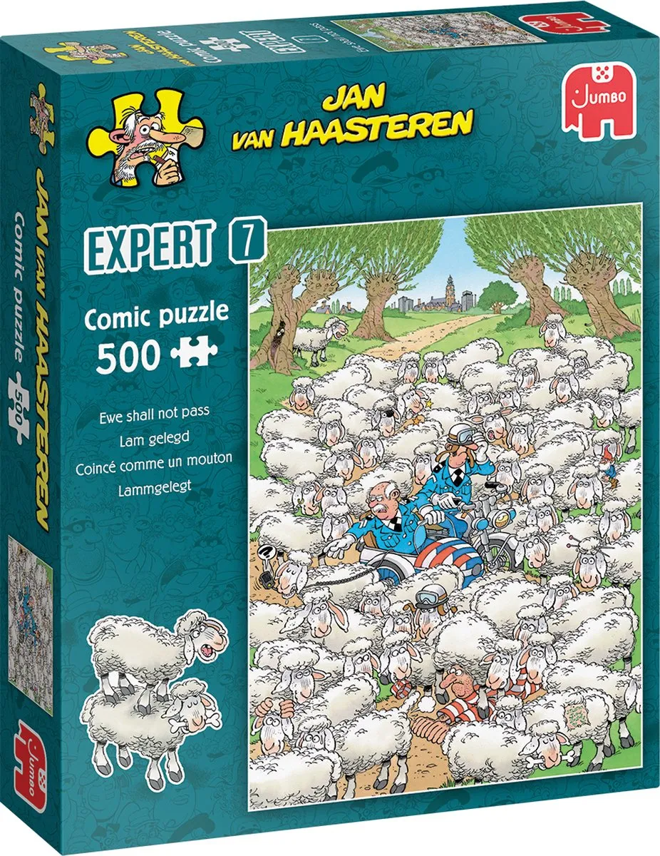 Jan van Haasteren Expert 7 Lam Gelegd Puzzel 500 Stuks