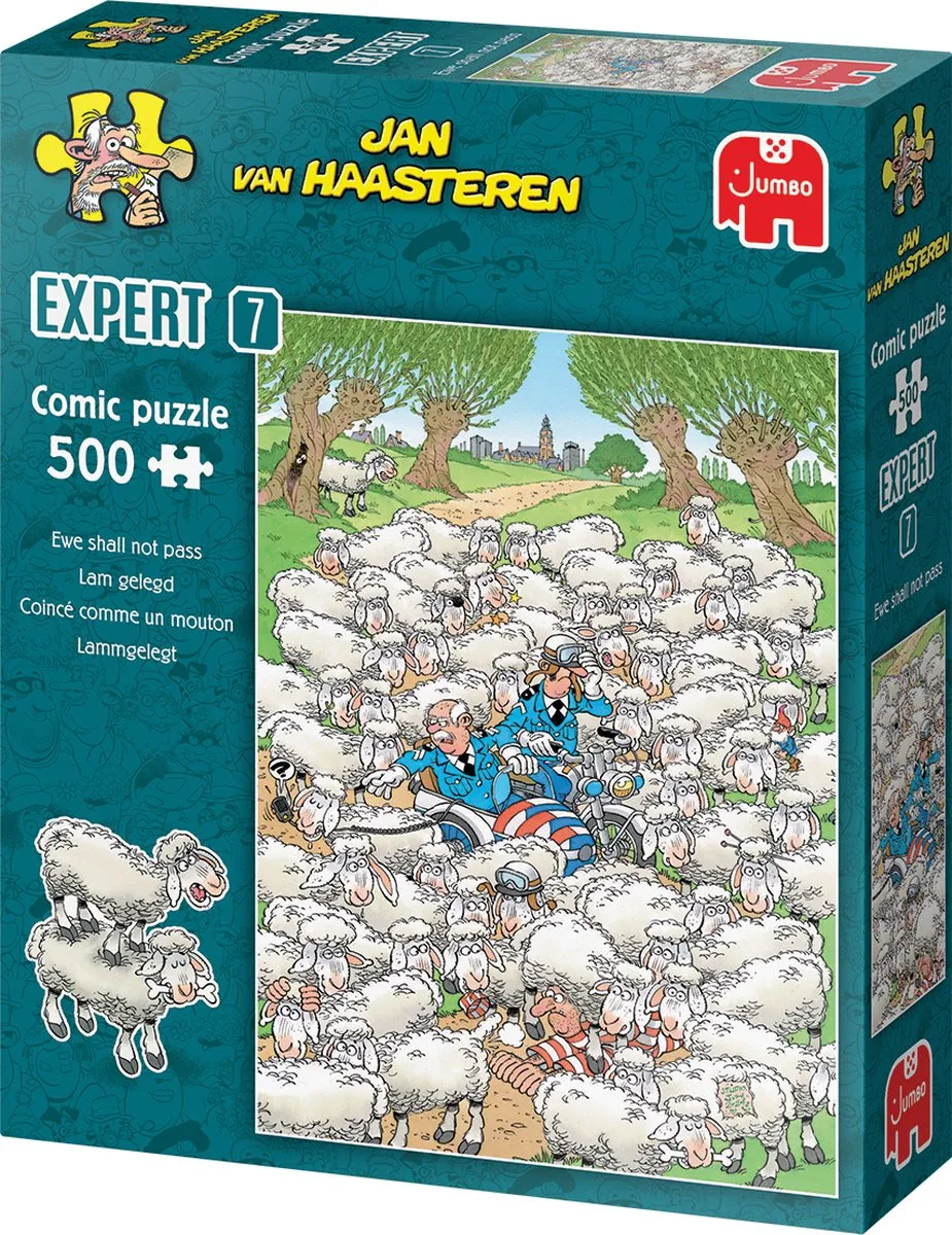 Jan van Haasteren Expert 7 Lam Gelegd Puzzel 500 Stuks
