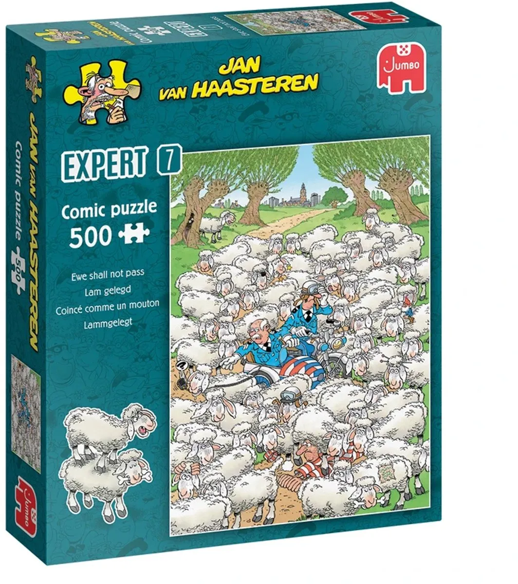 Jan van Haasteren Expert 7 Lam Gelegd Puzzel 500 Stuks