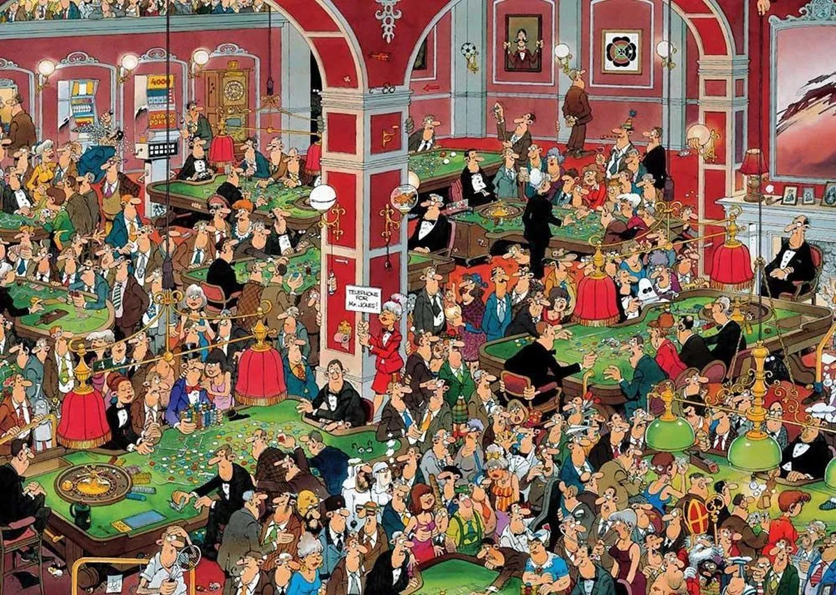 Jan van Haasteren Crazy Casino Puzzel 950 Stuks - Multicolor - afbeelding 4 van 4