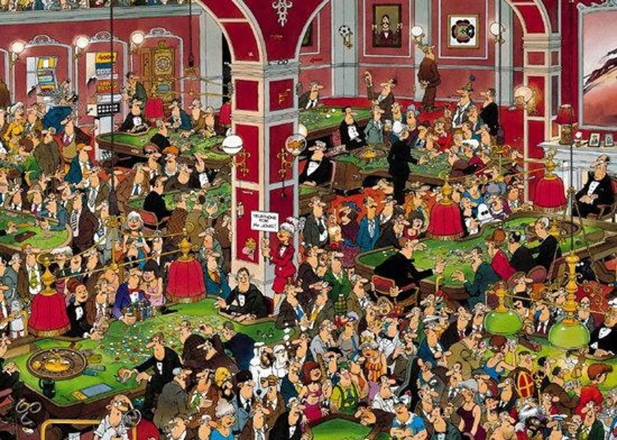 Jan van Haasteren Crazy Casino Puzzel 950 Stuks - Multicolor - afbeelding 2 van 4