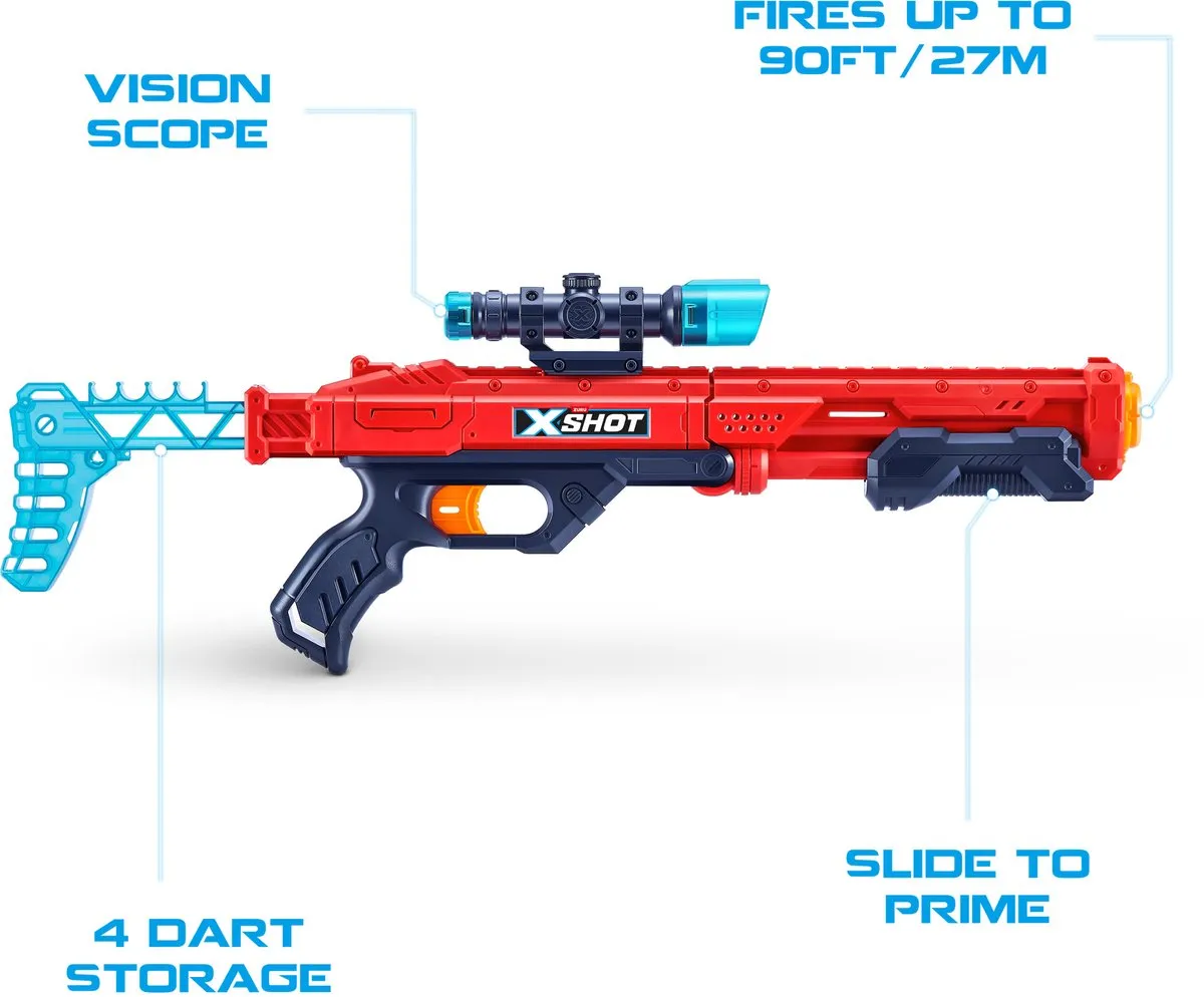 XSHOT Excel Ultimate Shootout Pack 36251 - 4 Blasters Rood