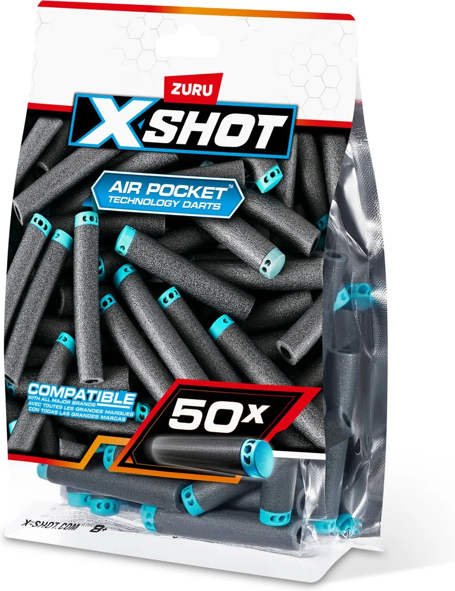 X-Shot Air Pocket Technology Dart Refill - 50 pijltjes - sinterklaas - kerst - kado - cadeau