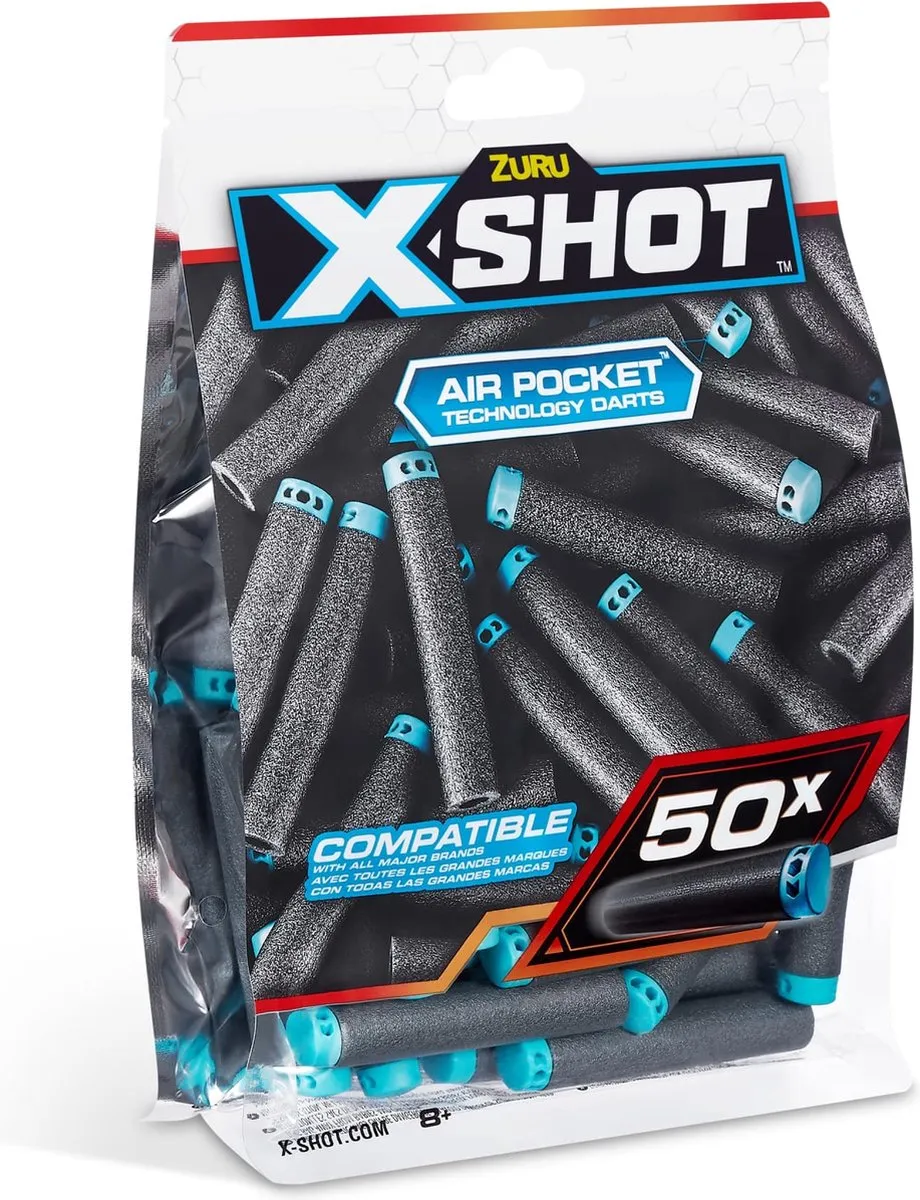 X-Shot Air Pocket Technology Dart Refill - 50 pijltjes - sinterklaas - kerst - kado - cadeau