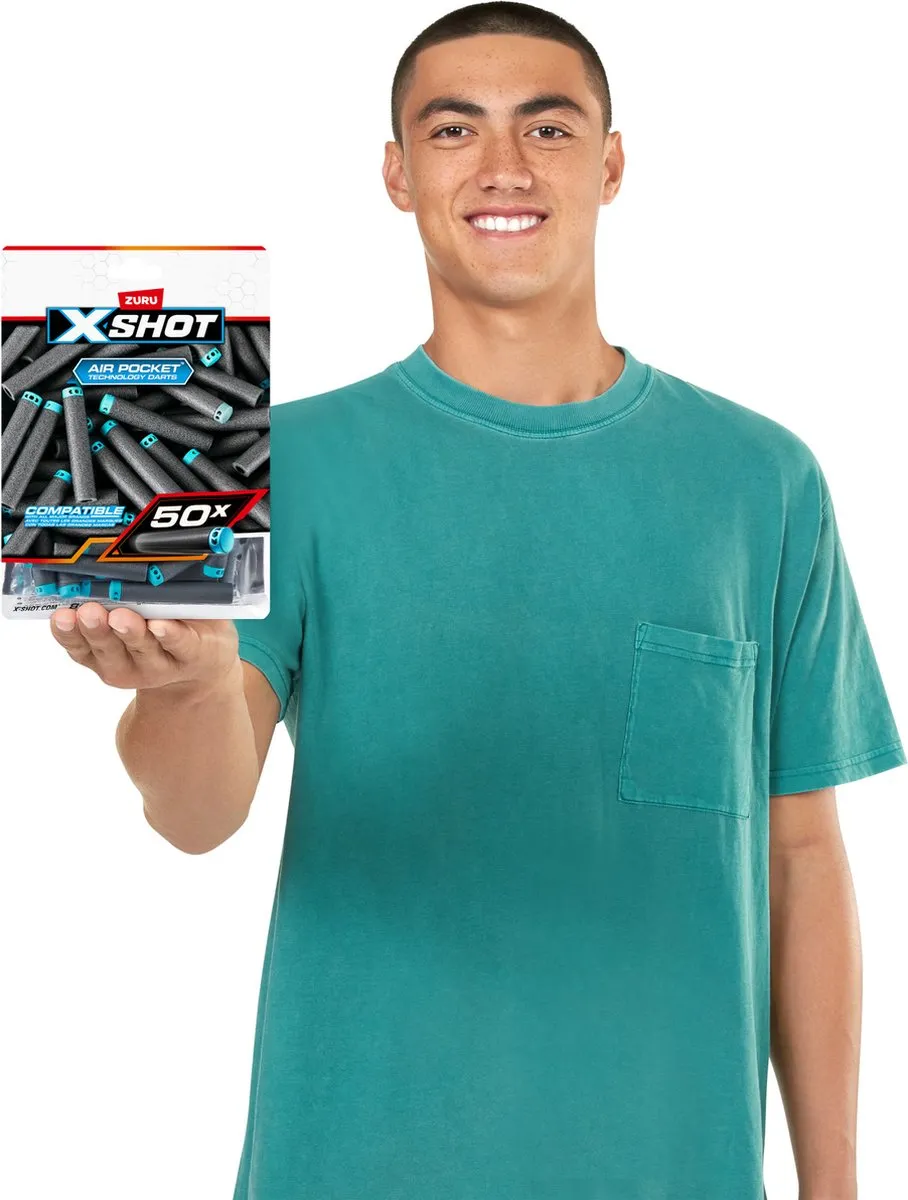 X-Shot Air Pocket Technology Dart Refill - 50 pijltjes - sinterklaas - kerst - kado - cadeau
