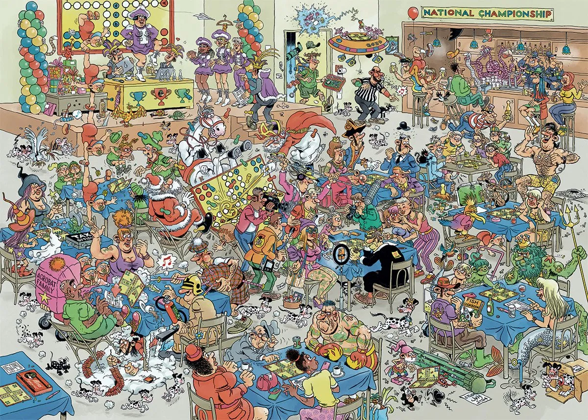 Jan van Haasteren NK Mens Erger Je Niet Legpuzzel 1000 Stuks