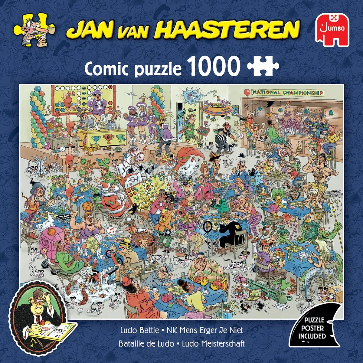 Jan van Haasteren NK Mens Erger Je Niet Legpuzzel 1000 Stuks