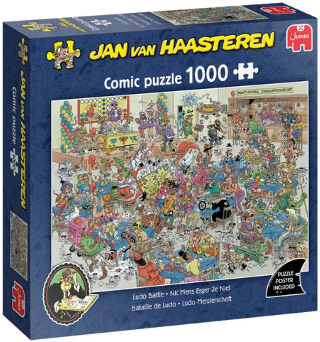 Jan van Haasteren NK Mens Erger Je Niet Legpuzzel 1000 Stuks