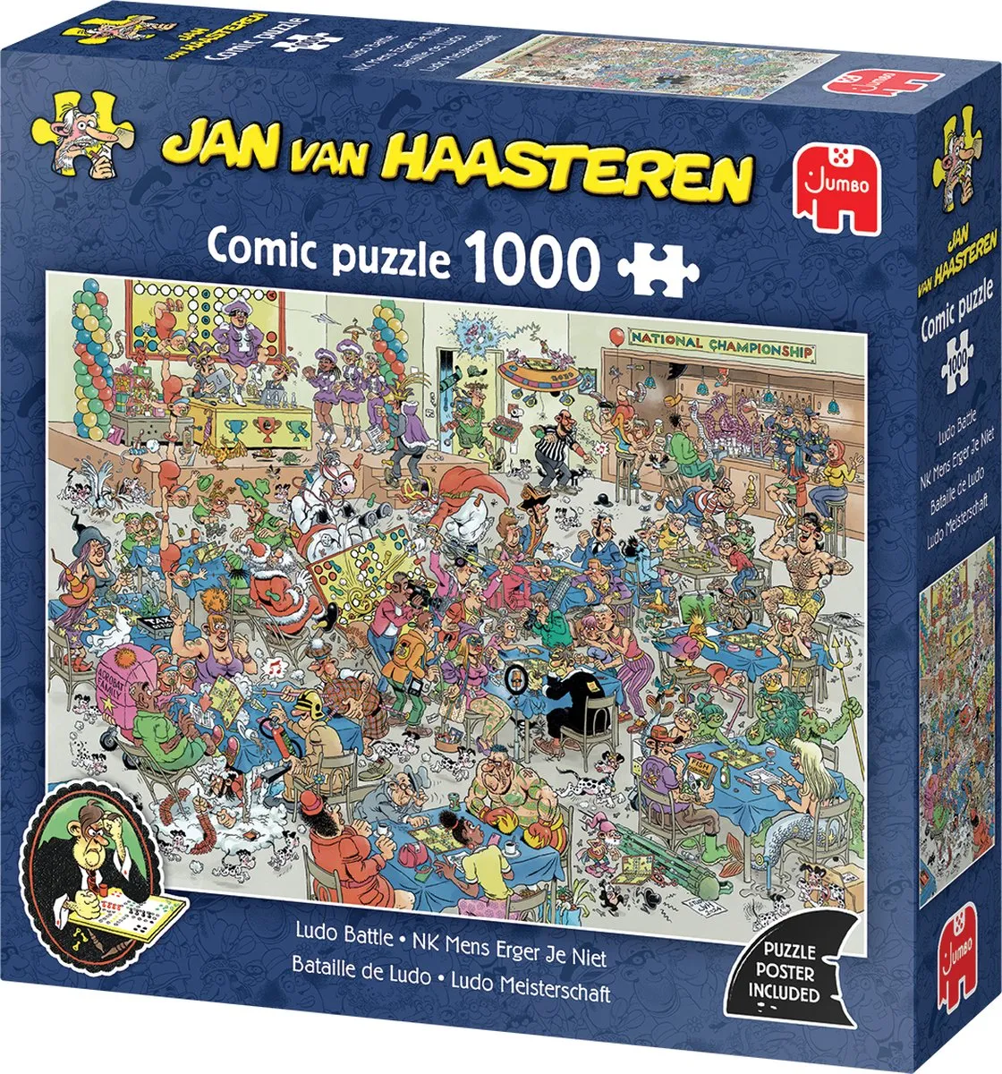 Jan van Haasteren NK Mens Erger Je Niet Legpuzzel 1000 Stuks
