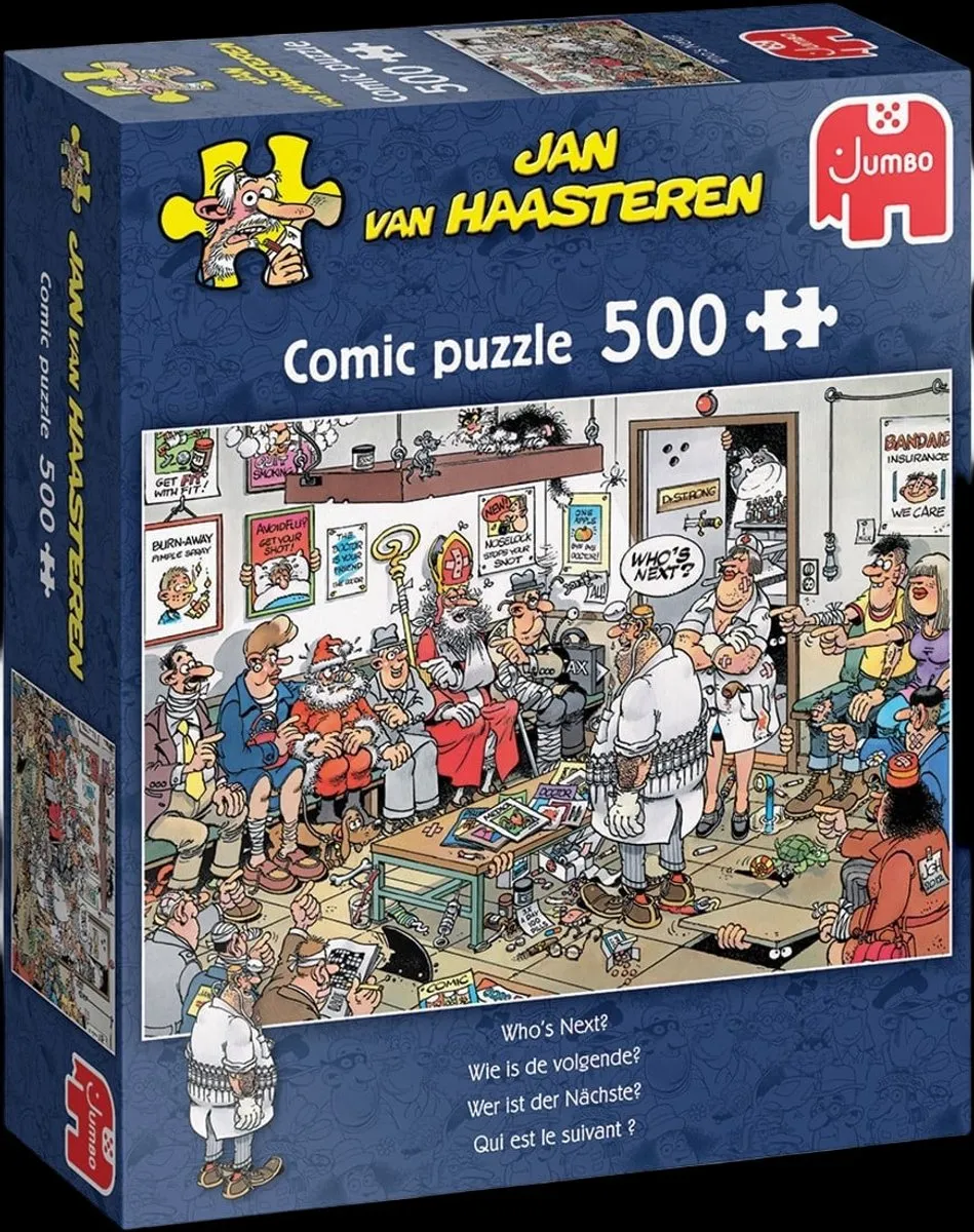 Jan van Haasteren Wie is de volgende? Legpuzzel 500 Stuks