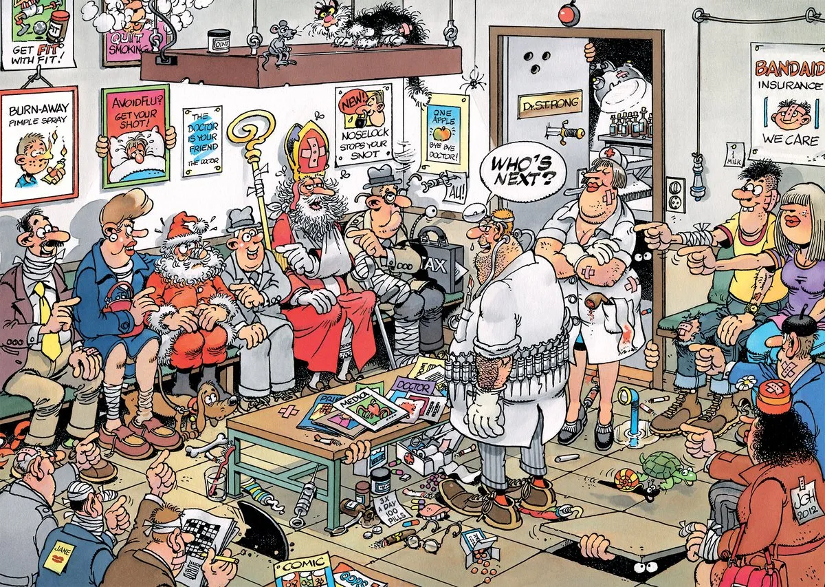 Jan van Haasteren Wie is de volgende? Legpuzzel 500 Stuks - Multicolor