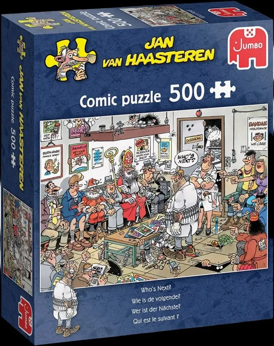 Jan van Haasteren Wie is de volgende? Legpuzzel 500 Stuks - Multicolor - afbeelding 6 van 6