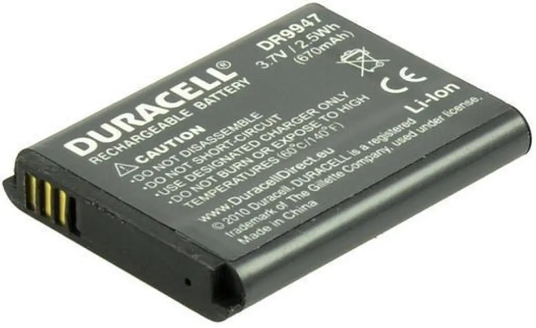 Duracell BP70A Accu - 670mAh - voor Samsung Compactcamera