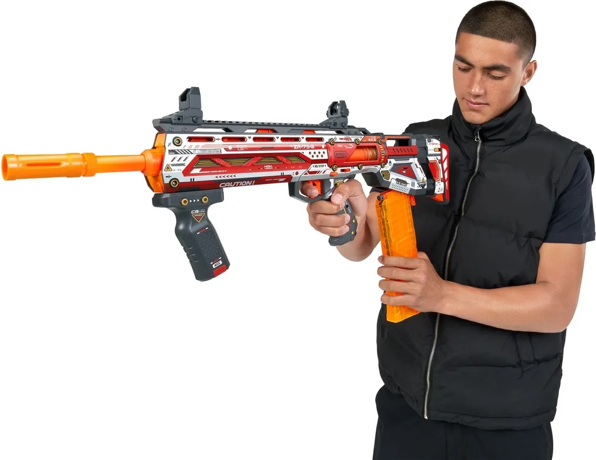 XSHOT Skins Pro Series Longshot Blaster 36600 - 40 Pijltjes - Rood