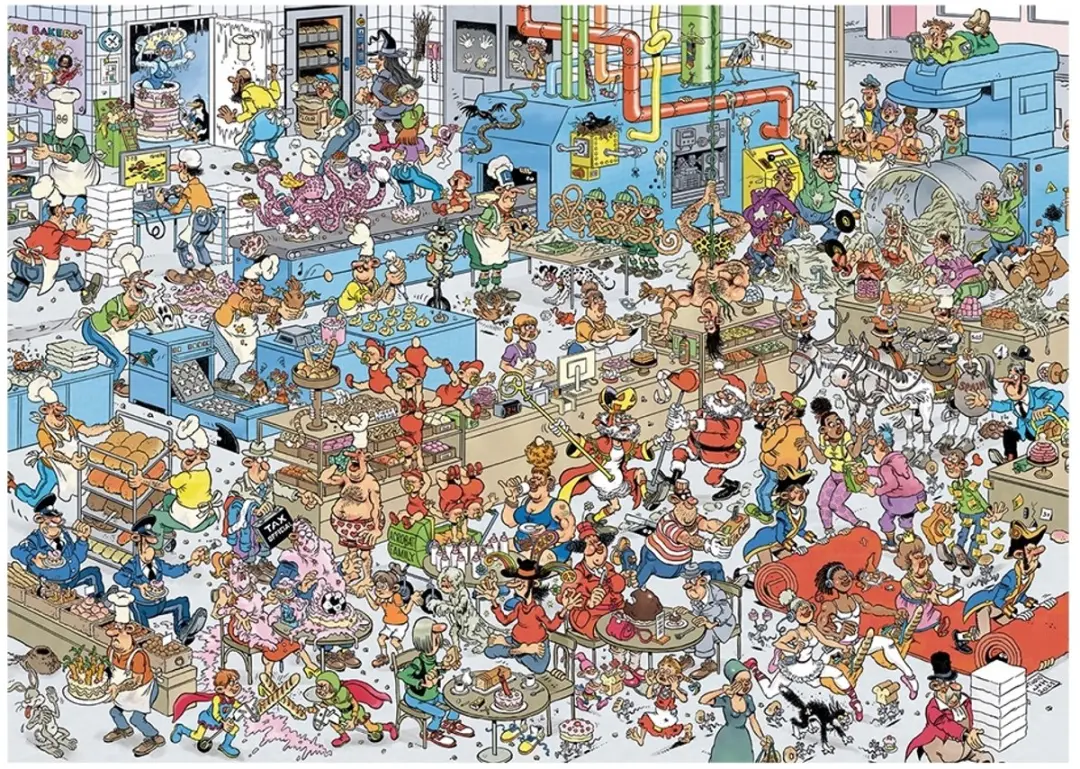 Jan van Haasteren De Bakkerij Puzzel 1000 Stuks - Meerkleurig