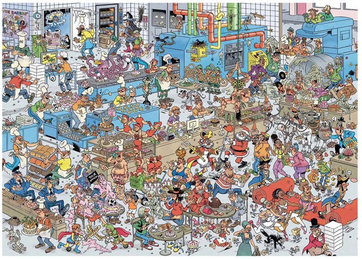 Jan van Haasteren De Bakkerij Puzzel 1000 Stuks - Meerkleurig