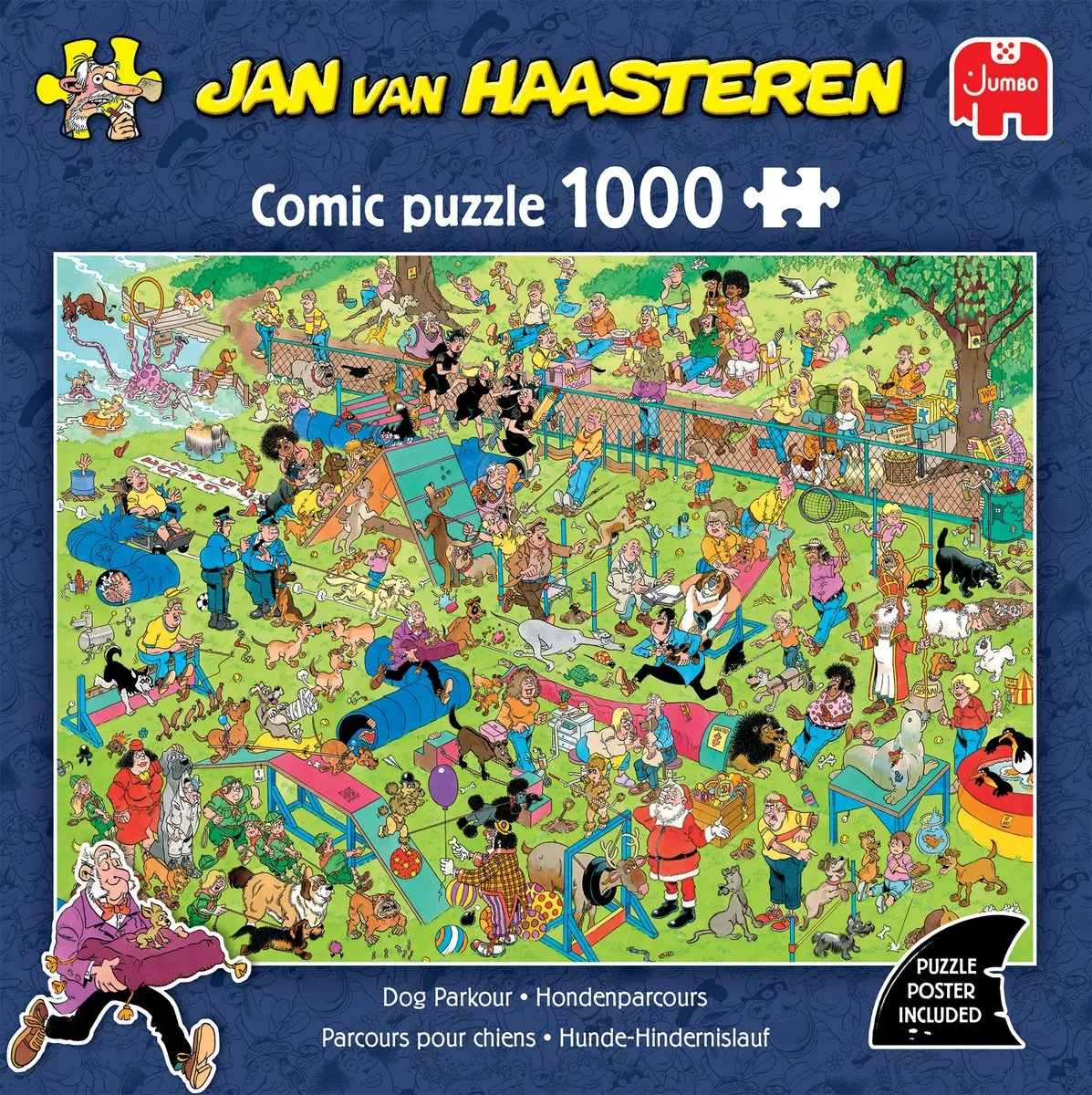 Jan van Haasteren Hondenparcours Puzzel 1000 Stuks - Meerkleurig