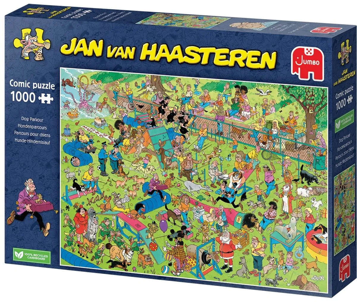 Jan van Haasteren Hondenparcours Puzzel 1000 Stuks - Meerkleurig