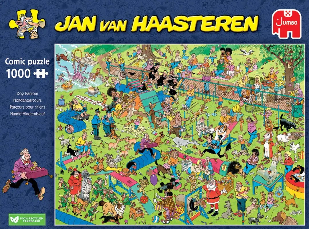 Jan van Haasteren Hondenparcours Puzzel 1000 Stuks - Meerkleurig
