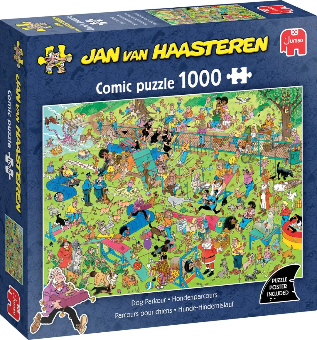 Jan van Haasteren Hondenparcours Puzzel 1000 Stuks - Meerkleurig