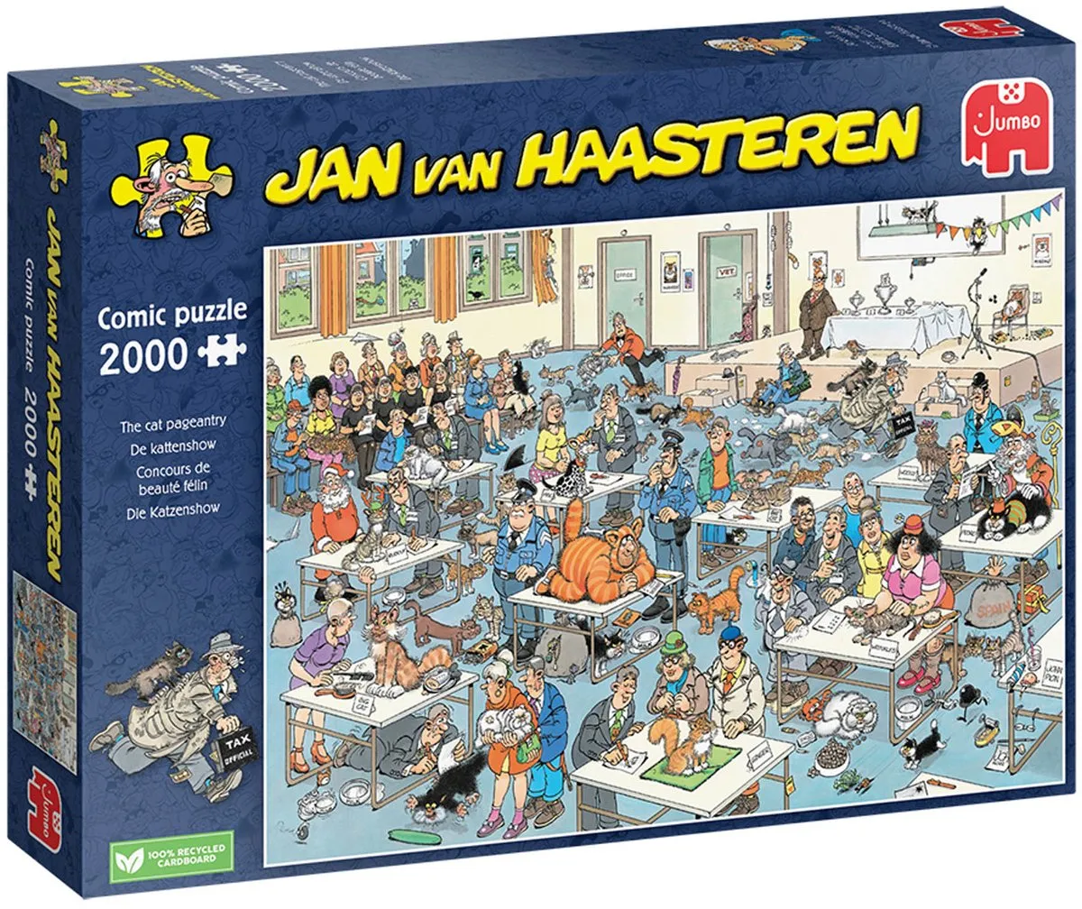 Jan van Haasteren De Kattenshow Legpuzzel 2000 Stuks - Meerkleurig