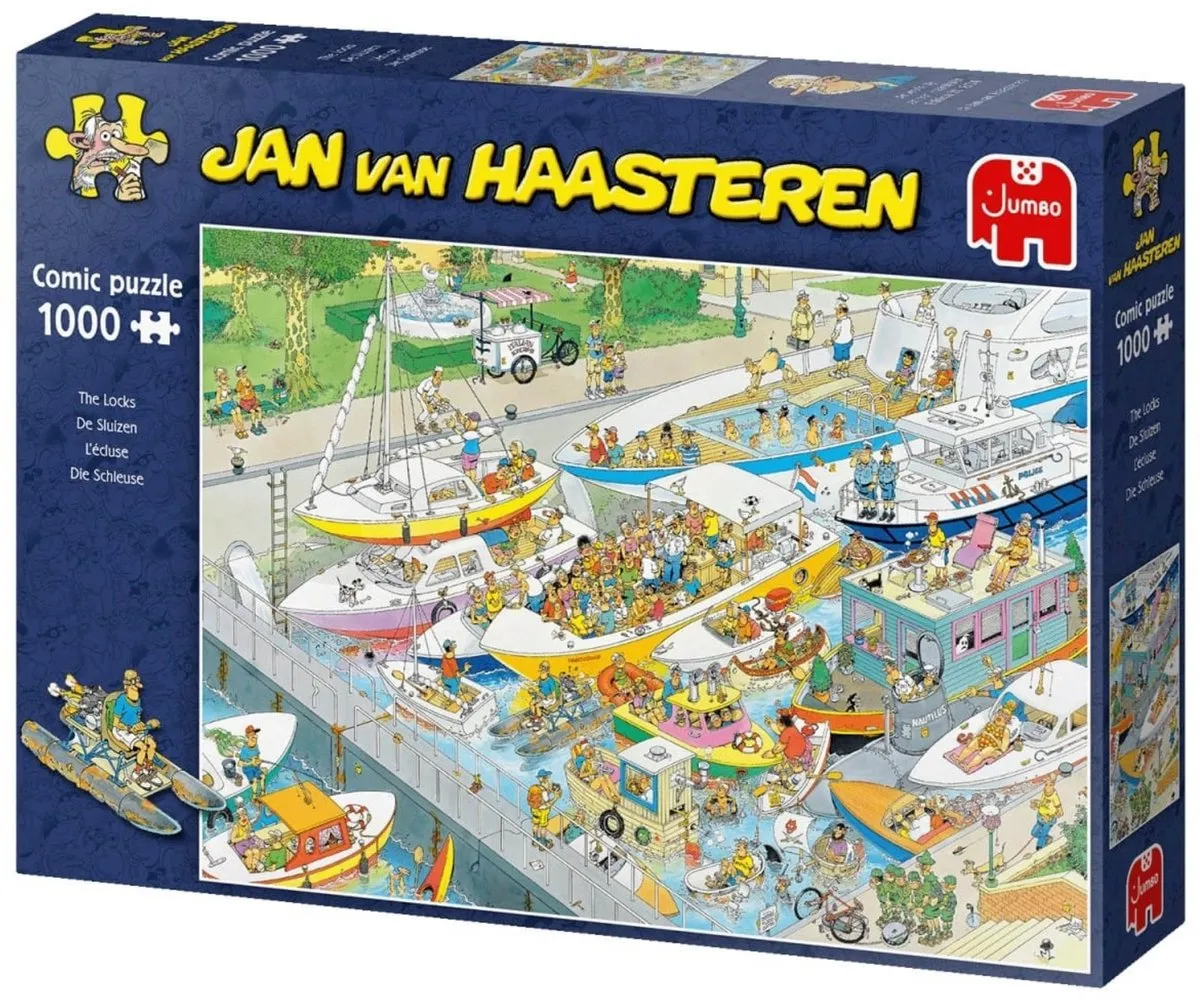Jan van Haasteren De Sluizen Puzzel 1000 Stuks - Meerkleurig
