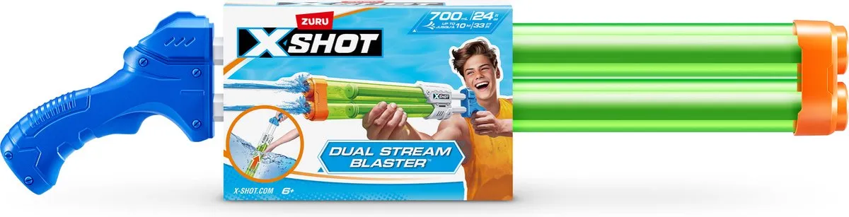 XSHOT Water Warfare 60cm 4-stralen Waterpistool 700ml - Meerkleurig