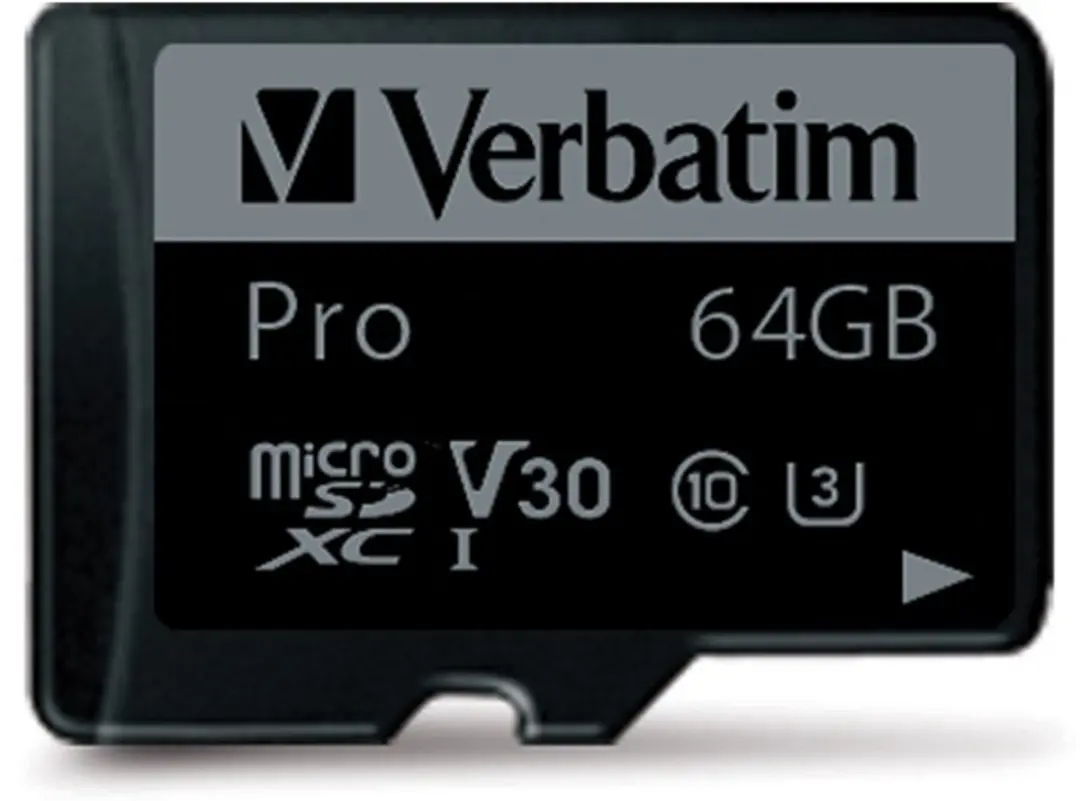 Verbatim Micro SDXC Pro 64GB Class 10 UHS-I VB-47042