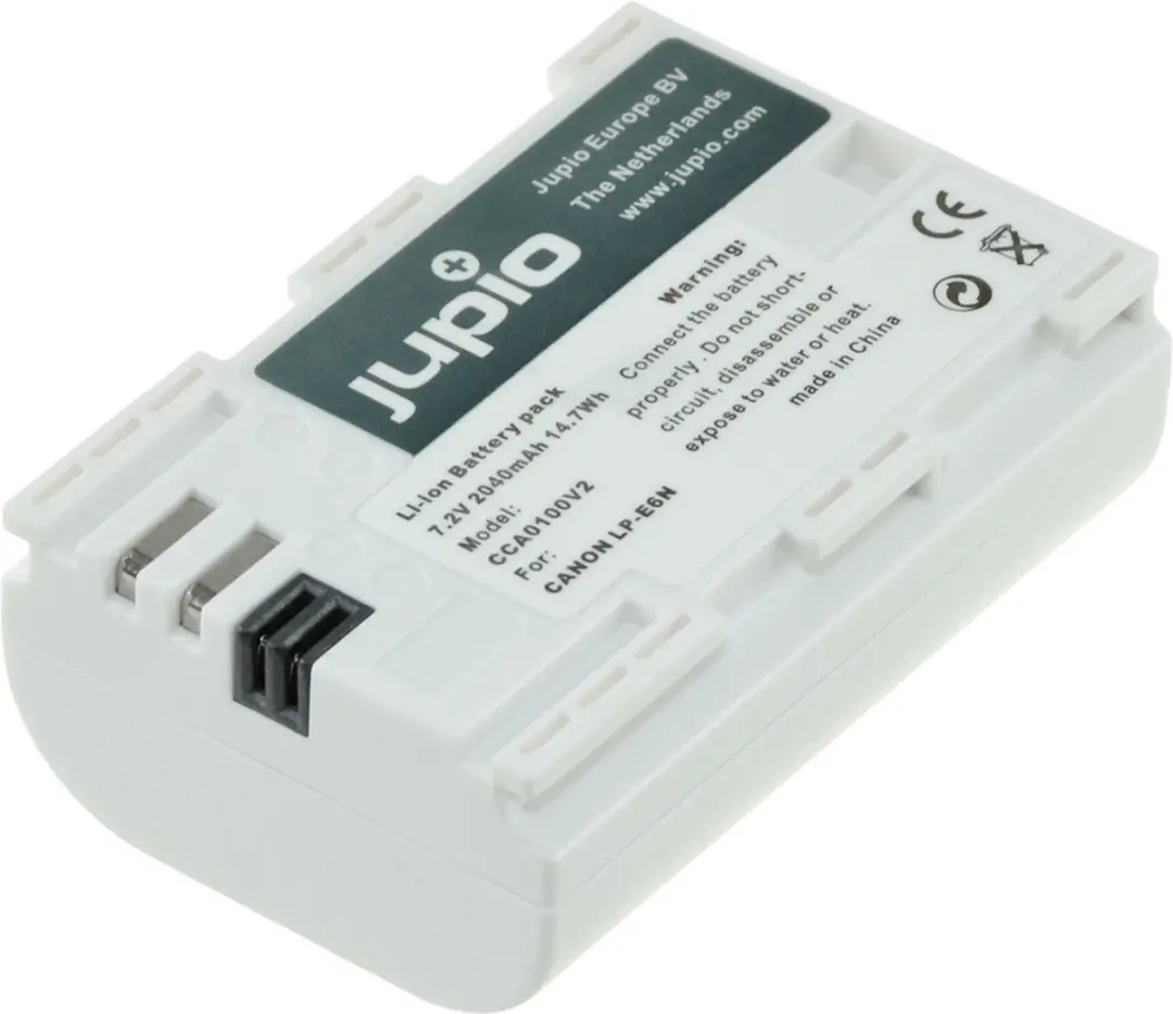 Jupio LP-E6N Accu 2040mAh - 2 Stuks met USB Dual Oplader