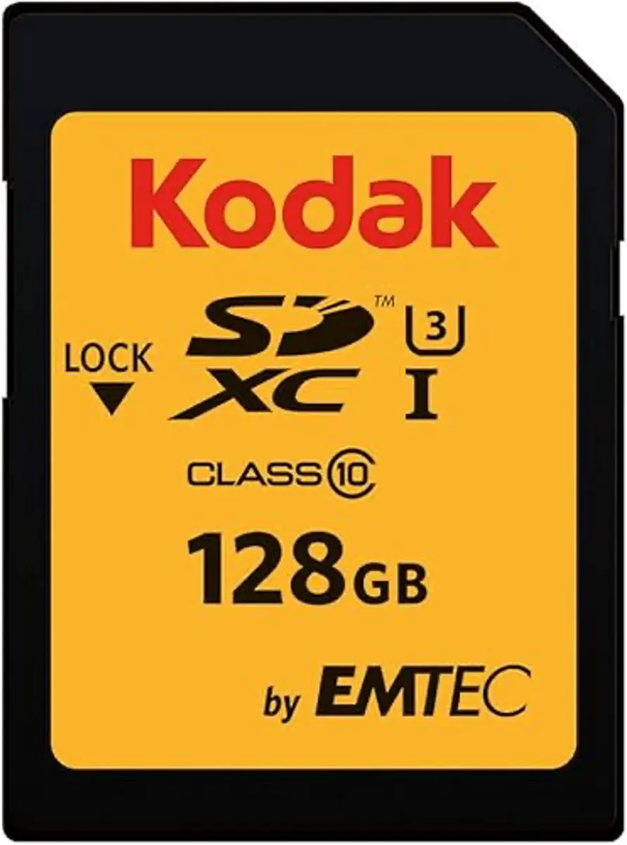Kodak 128GB SD UHS-I U3 V30 Geheugenkaart